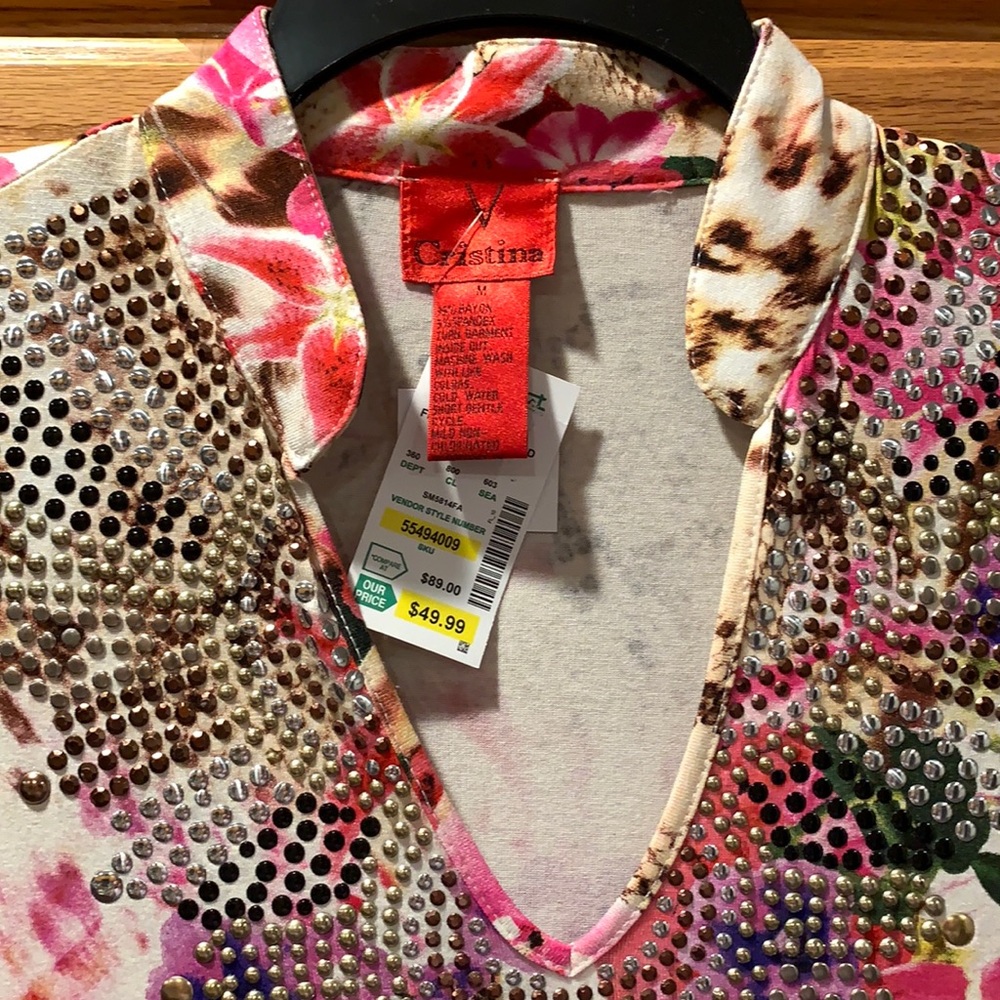 V Christina Flloral Top